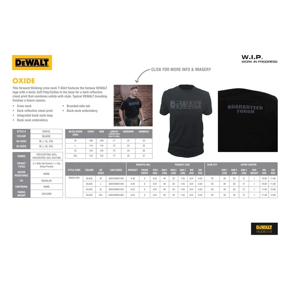 DEWALT OXIDE póló